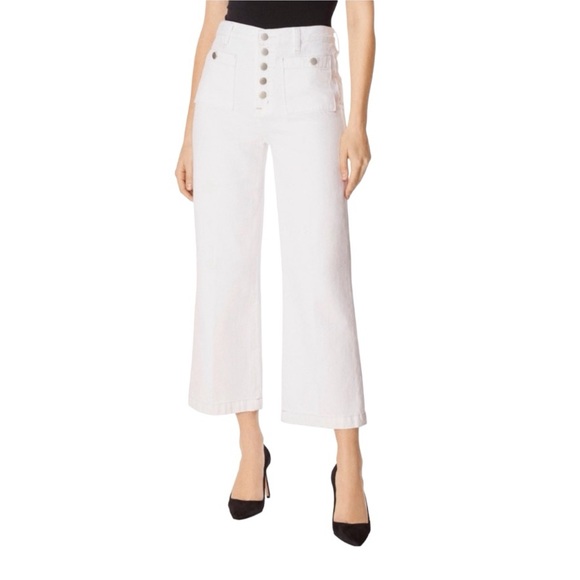 J Brand Denim - J Brand Joan High Rise Wide Leg Cropped Jeans Sz:32